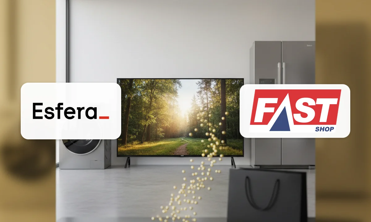 Fast Shop e Esfera: Ganhe 5 pontos a cada R$ 1 em produtos selecionados na Fast Shop