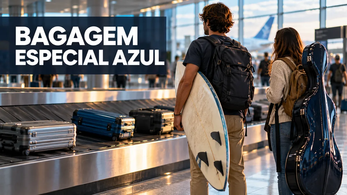 Bagagem especial na Azul: bicicleta, prancha e instrumentos 7 Bagagem especial na Azul: bicicleta, prancha e instrumentos — Portal Cartões e Viagens