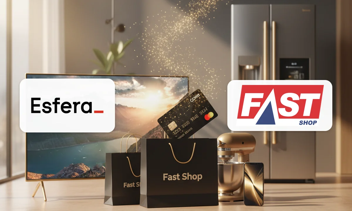 Esfera e Fast Shop: Ganhe até 5 pontos a cada real na Fast Shop em produtos selecionados!