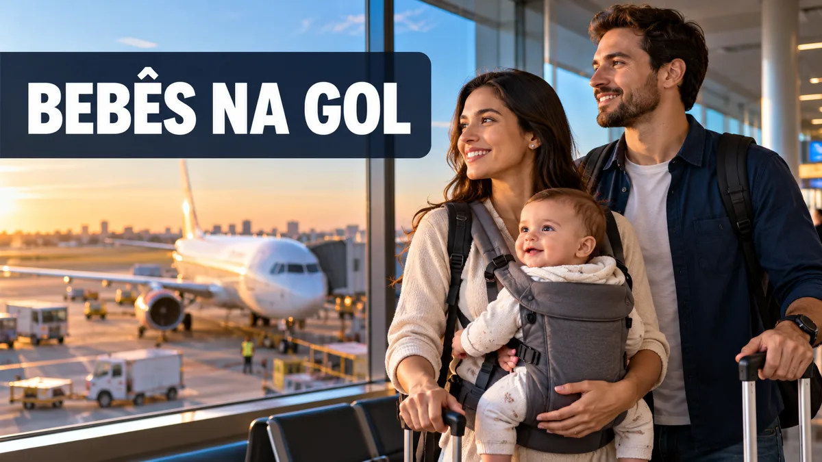 Viajar com bebê e criança na GOL: passagem, documentos e carrinho — Portal Cartões e Viagens