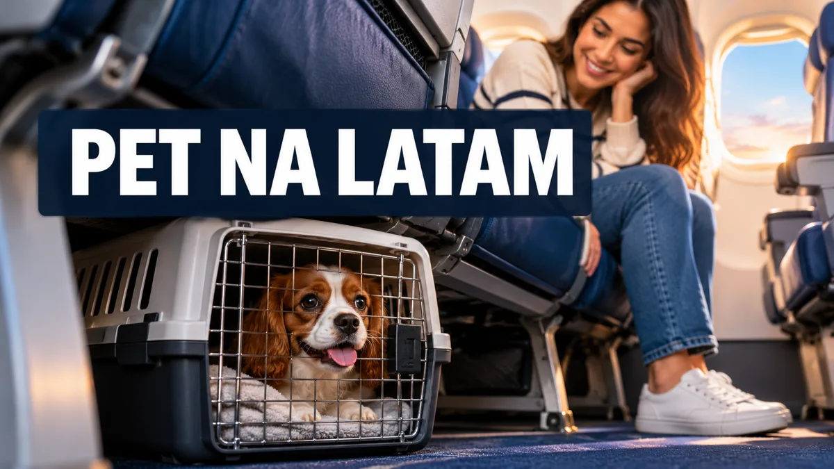 Viajar com pet na LATAM: reserva, caixa, documentos e restrições