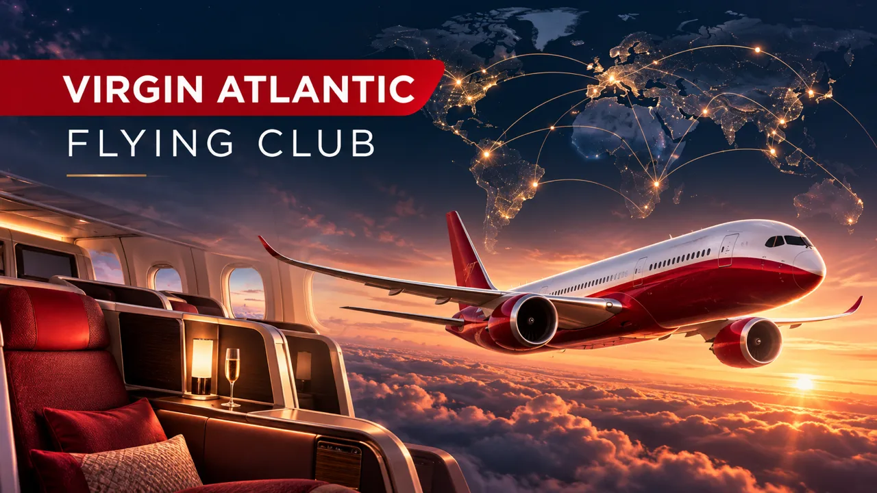 Virgin Atlantic Flying Club: como funciona o Virgin Points 7 Virgin Atlantic Flying Club: avião vermelho, cabine premium e rotas globais